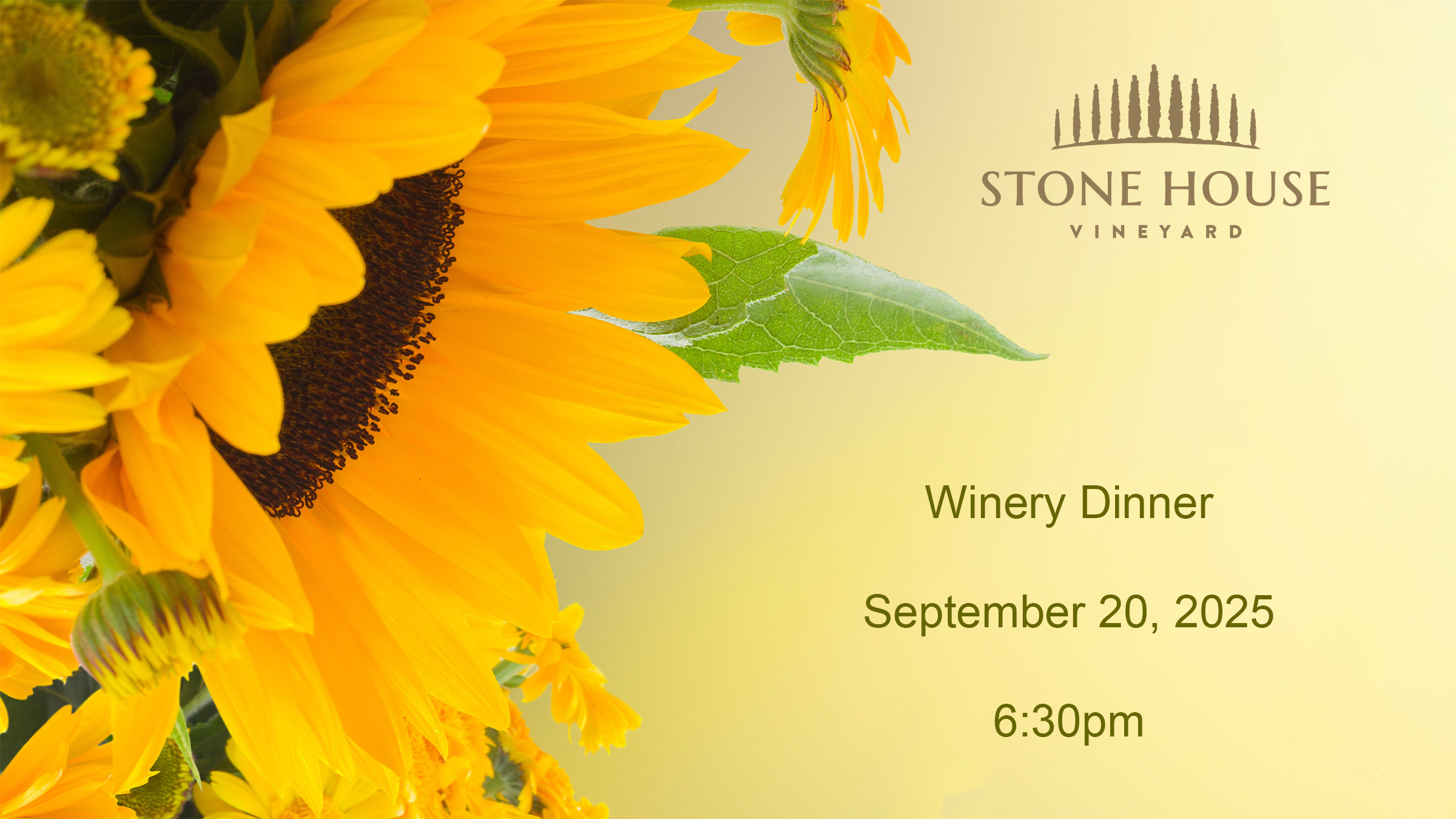 Winery Dinner 9/20/2025